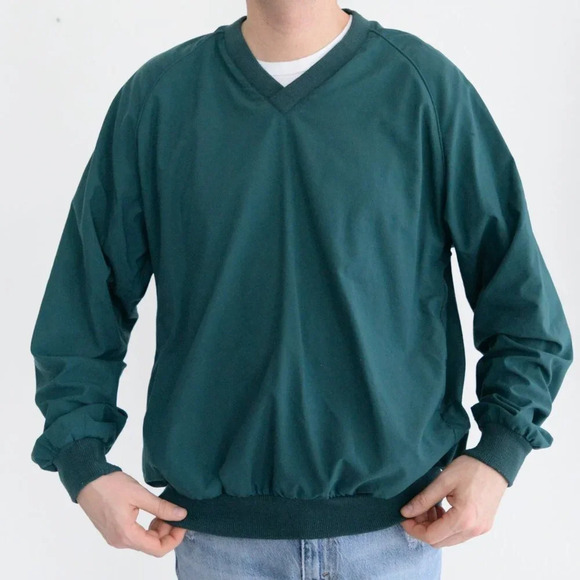 Vintage Sunderland of Scotland Green Classic Pullover Lightweight Windbreak ~LG - Picture 2 of 10